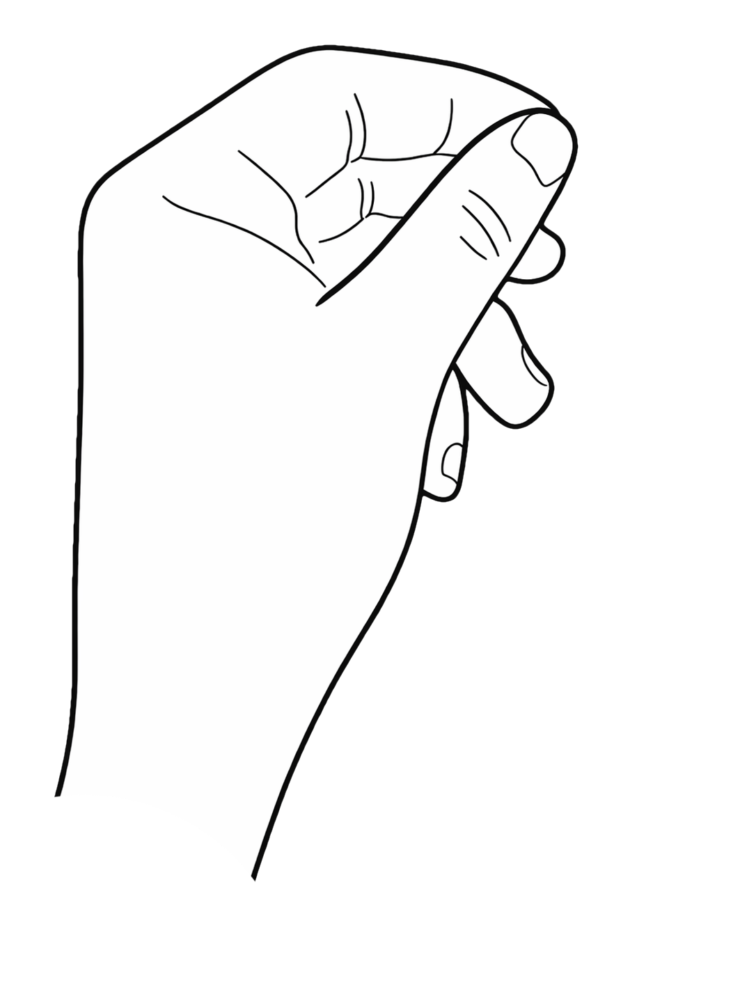 Pinch con mano izquierda